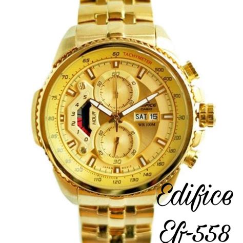 CASIO EDIFICE GOLD Men's Watch - S W A G M O J O | Gold watch men, Gold ...