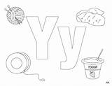 Y Is For Yo Coloring Page Sketch sketch template