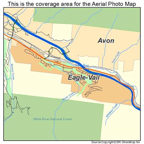 Aerial Photography Map of Eagle Vail, CO Colorado