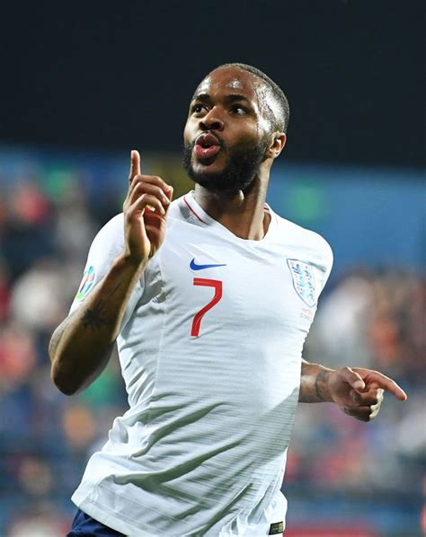 Raheem Sterling of England celebrates after scoring his team's fifth... | Uefa european ...