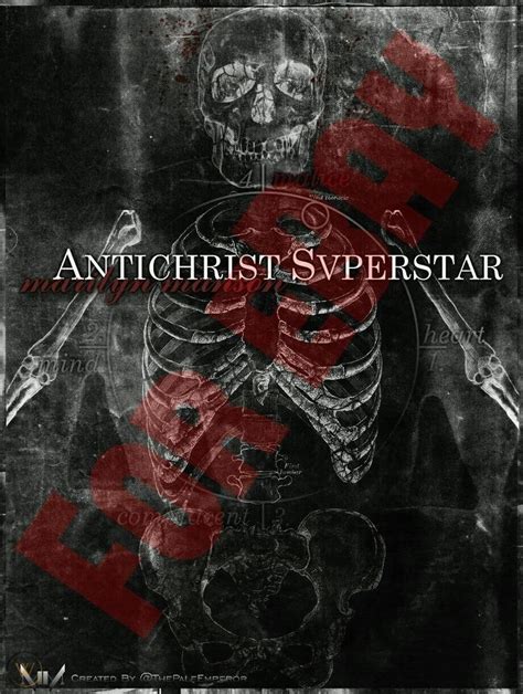 Marilyn Manson Antichrist Superstar 20th Anniversary Poster Print ...