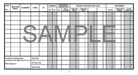 How to fill out a pilot logbook - tradespase