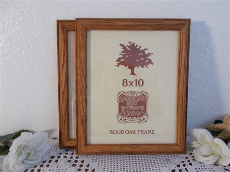 Vintage Solid Oak Wood Picture Frame 8x10 Photo Decoration Mid