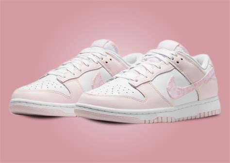 Pink Paisley Print Accents This Nike Dunk Low - Sneaker News