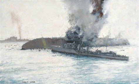 The Loss of HMS 'Eagle' by Charles David Cobb (1921–2014), National Museum of the Royal Navy ...