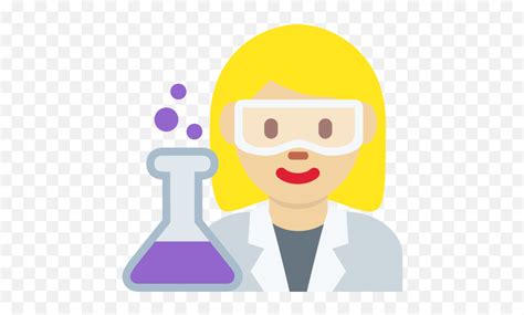 Woman Scientist Emoji With Medium - Cartoon,Woman Scientist Emoji ...