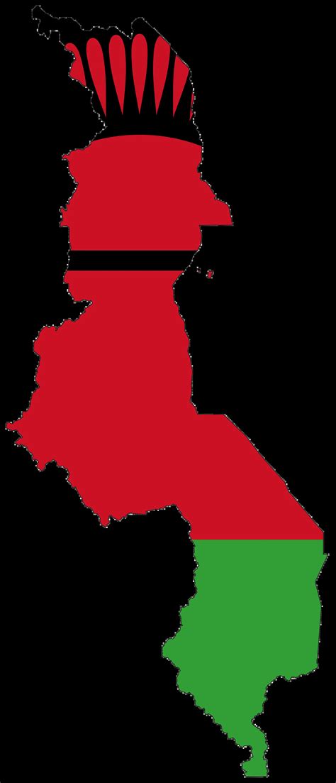 Malawi Flag Map - MapSof.net