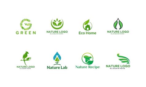 Premium Vector | Set of nature logos