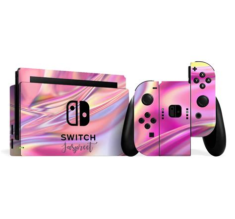 Nintendo Switch Pink Neon Swirl Skin Gamer Console Vinyl - Etsy