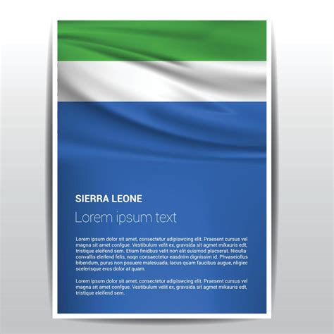 Sierra Leone flag design vector 14300554 Vector Art at Vecteezy