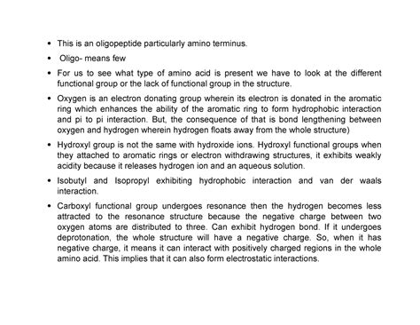 Oligopeptide - Oligo- means few For us to see what type of amino acid ...