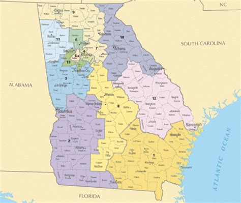 GA Congressional District Map