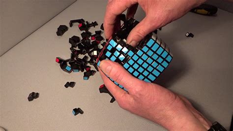 Ripping the V-Cube 9 apart (9x9x9 Rubik's Cube puzzle disassembly) - YouTube