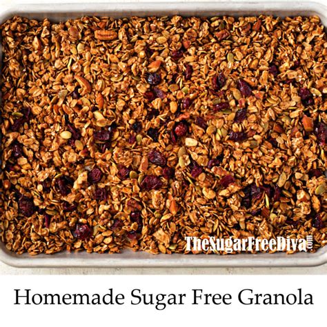 Homemade Sugar Free Granola - THE SUGAR FREE DIVA