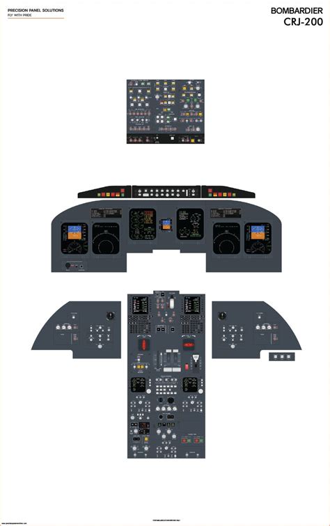 Bombardier CRJ-200 Cockpit Familiarization Poster - Etsy