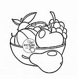 Coloring Pages Of A Bowl Fruit  Home sketch template