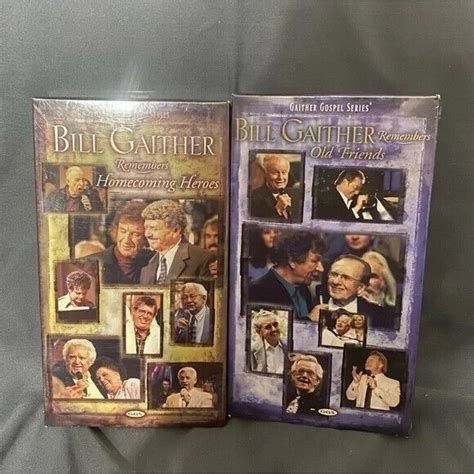 Lot 2 Bill Gaither Remembers Old Friends & Homecoming Heroes VHS Gospel NEW 2006 Gaither Gospel ...