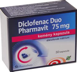 DICLOFENAC DUO PHARMAVIT 75 MG KEMÉNY KAPSZULA 30X Adatlap ...