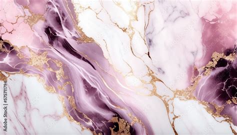 Abstract purple marble texture with gold splashes, purple luxury ...