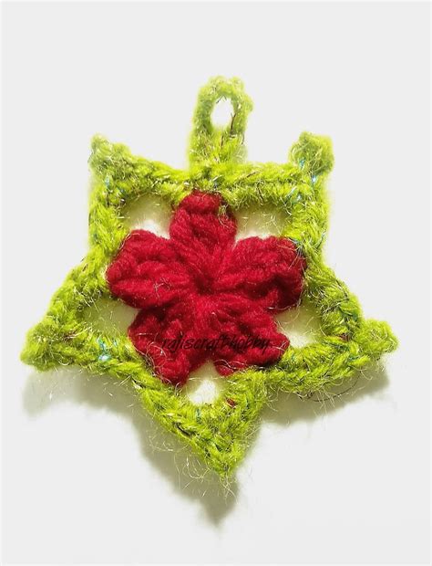 Crochet Christmas Star Ornament | FaveCrafts.com