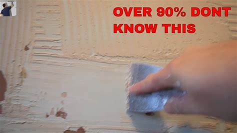 How to easily remove tile adhesive from walls 98% don't know this - YouTube