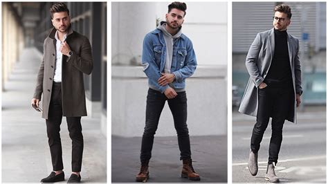 MEN'S FASHION INSPIRATION | WINTER LOOKBOOK 2018 | 3 Easy Outfits for Men - YouTube