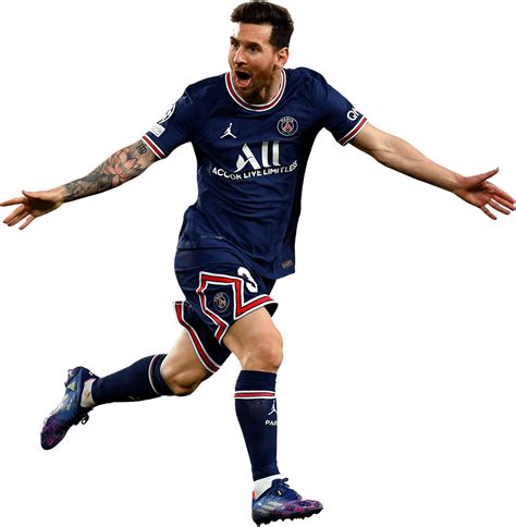 Lionel Messi Paris Saint-Germain football render - FootyRenders