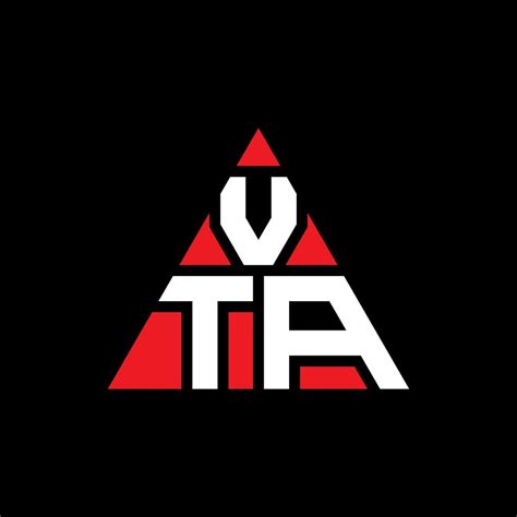 VTA triangle letter logo design with triangle shape. VTA triangle logo design monogram. VTA ...