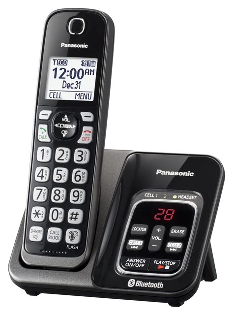 Panasonic KX-TG3760 Link2Cell Cordless Phone with Answer Machine - Walmart.com