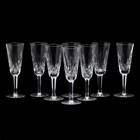 Waterford, Eight "Lismore" Crystal Champagne Flutes (Lot 4092 - The Eclectic TableOct 24, 2018 ...