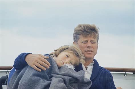 President John Kennedy With Daughter Photograph by Everett - Fine Art America