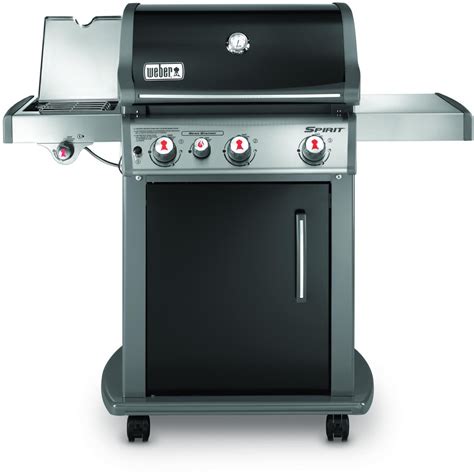 Weber Spirit E-330 Freestanding Propane Gas Grill With Sear Burner & Side Burner - Black : BBQGuys