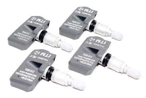 ITM Set of 4 315mhz TPMS Tire Pressure Sensors 2010 2011 2012 2013 2014 ...