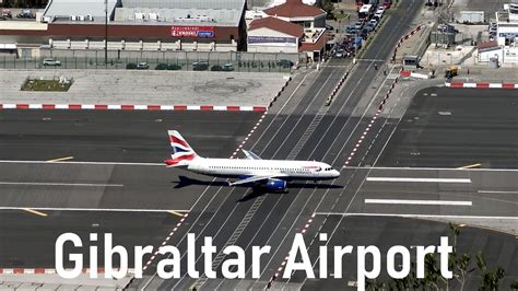 Dangerous Gibraltar Airport | British Airways @ Gibraltar | 4K - YouTube