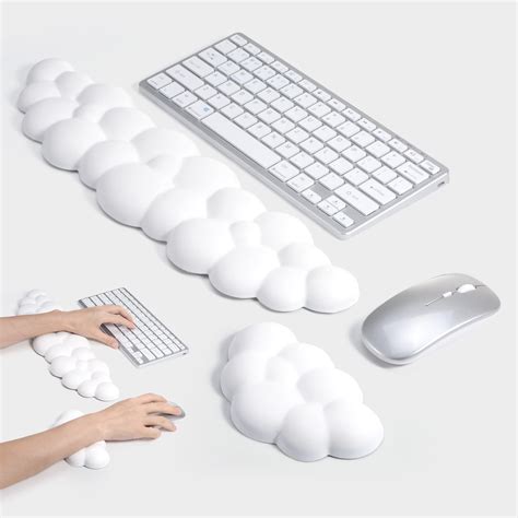 Buy TYCKA Keyboard Wrist Rest Set Cute Cloud Shape Wrist Rest Support for Mouse Keyboard ...