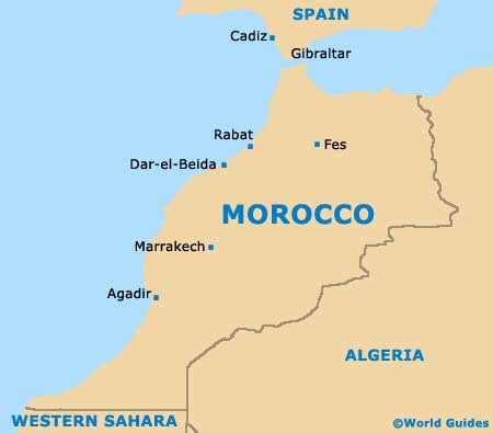 Morocco Tourism and Tourist Information: Information about Morocco Area, North Africa