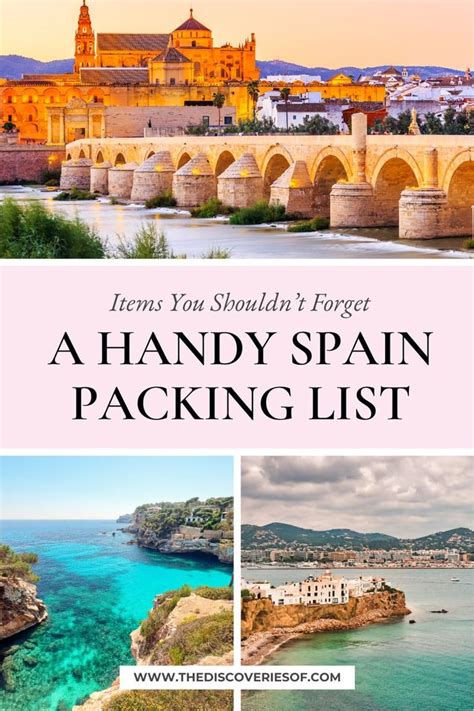 The Ultimate Spain Packing Listrnrn | Spain packing list, Portugal packing list, Spain