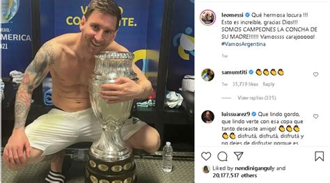 Messi’s Copa America trophy picture becomes most-liked Instagram post ...