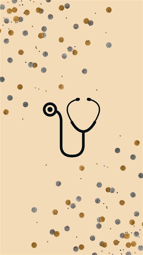 Nurse Stethoscope Dots Cell Phone Wallpaper Background Pink | Etsy in 2021 | Nursing wallpaper ...