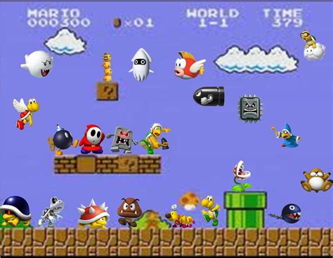 Classic Mario Enemies by wolf-fighter on DeviantArt