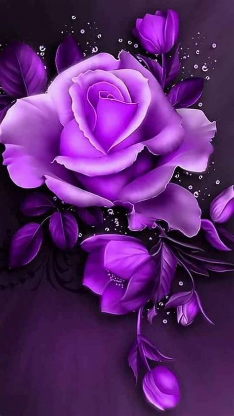 Purple Roses Wallpaper, Pink Wallpaper Iphone, Flower Phone Wallpaper, Butterfly Wallpaper ...