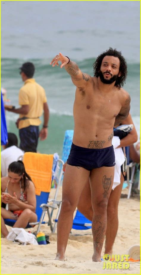 Brazilian Soccer Star Marcelo Vieira Jr. Flaunts His Fit Body at the ...