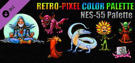 RETRO-PIXEL COLOR PALETTE - NES-55 Palette - Sikvel.com