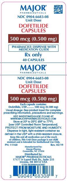 Dofetilide - FDA prescribing information, side effects and uses