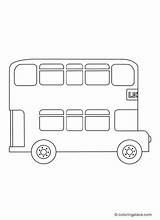 Doppeldeckerbus  Coloring Place sketch template
