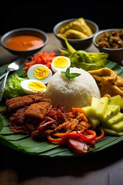 Premium AI Image | Picture of Nasi Padang