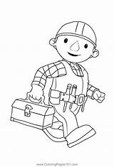 Bob The Builder 1 Coloring Page For Kids  Free the sketch template