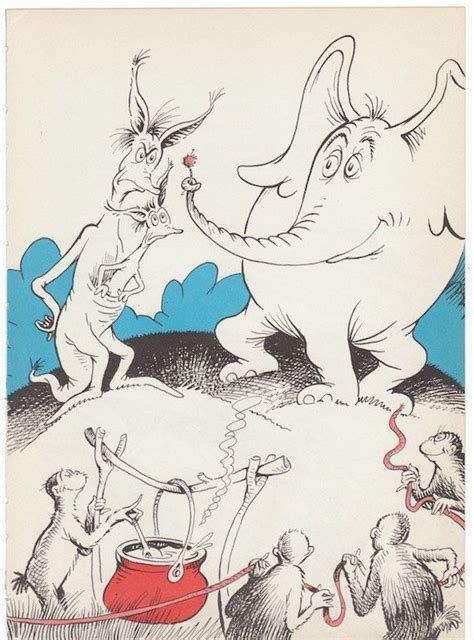 Dr Seuss 1950s Horton Hears a Who 8x11 Vintage Print Smiling | Etsy | Dr seuss art, Tim burton ...