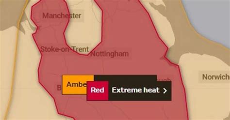 Met Office issues first EVER red weather warning for 'extreme heat ...