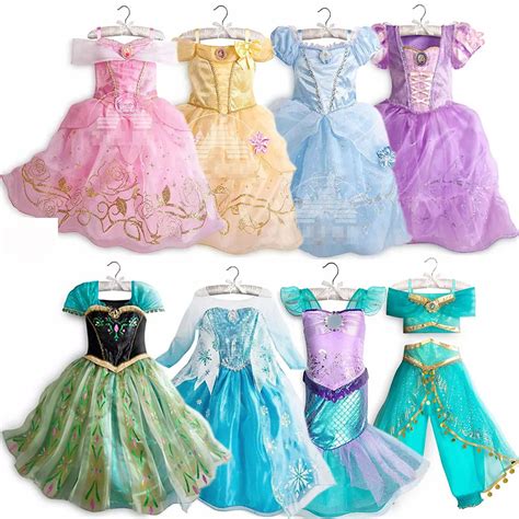 Disney Princess Party Dress up for Girls Halloween Frozen Elsa Jasmine ...